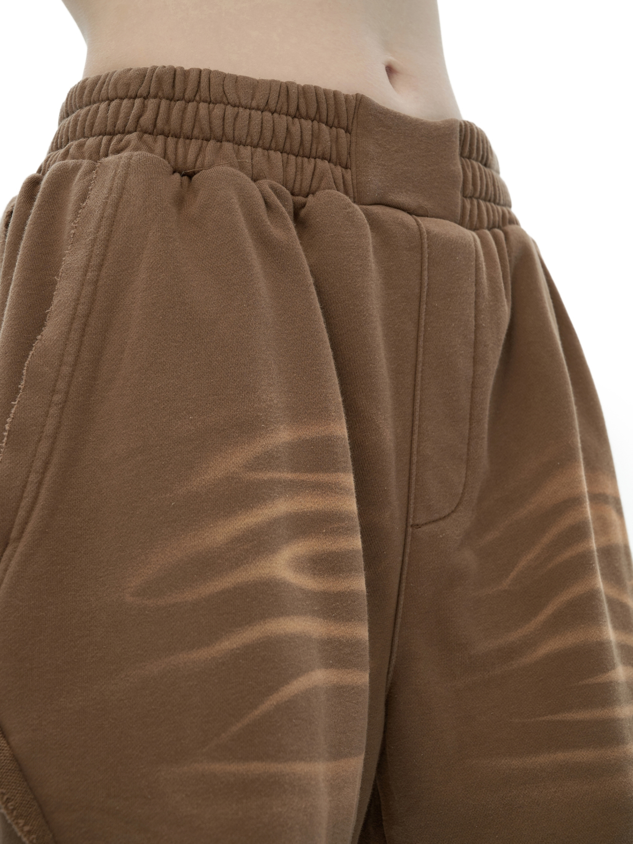 Heavyweight Vintage Washed Tiger Stripes Short Pants - 360